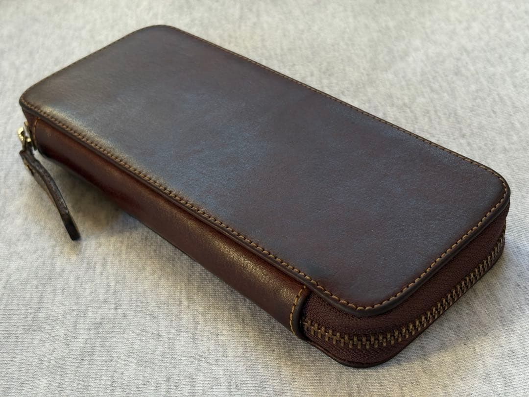 Bahagia&Craft バハギア ラウンドジップペンケース プエブロ タバコ