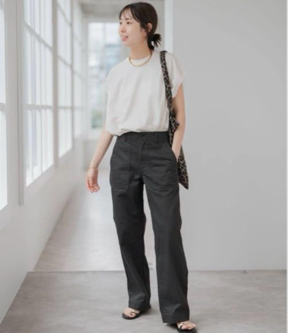 Spick&Span スピックアンドスパン ルーズベイカーパンツ グレー 40