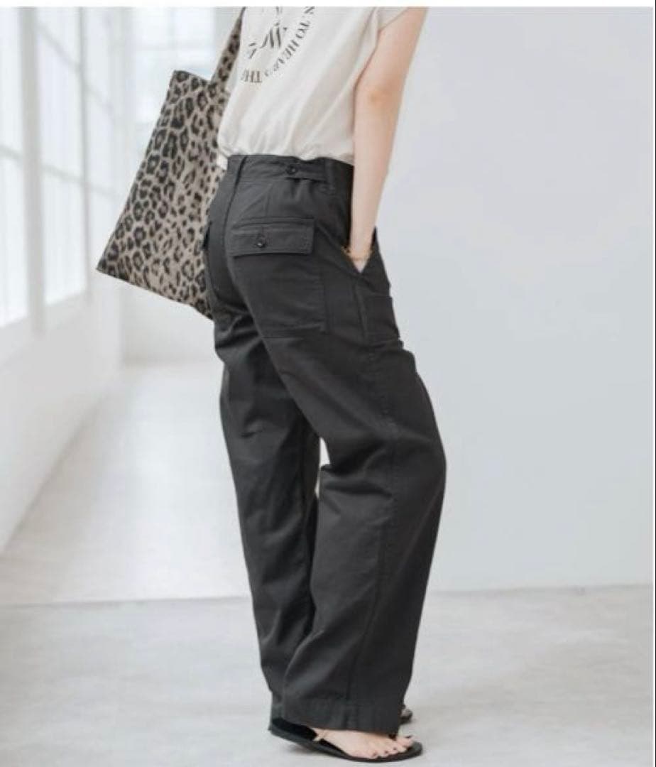 Spick&Span スピックアンドスパン ルーズベイカーパンツ グレー 40