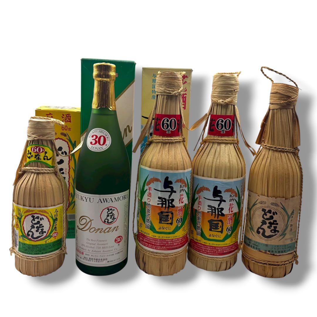 未開栓 5本セット 琉球泡盛 どなん 花酒 与那国 手造り地釜式蒸留 沖縄
