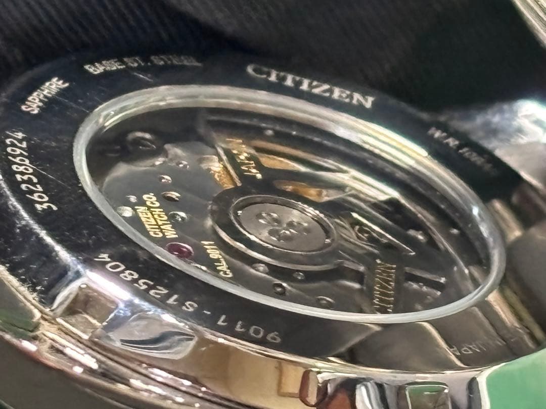 【タイガ123！・保証無し】シチズンコレクション自動巻き黒文字盤