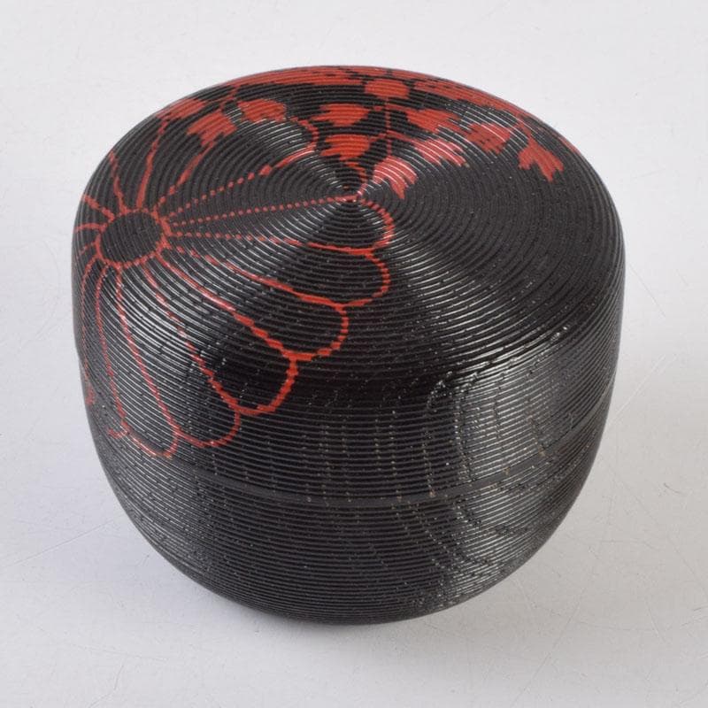 茶道具　加賀蒔絵師　高橋正良作　鵬雲斎好　菊桐文　寿輪棗　共箱　V　8728