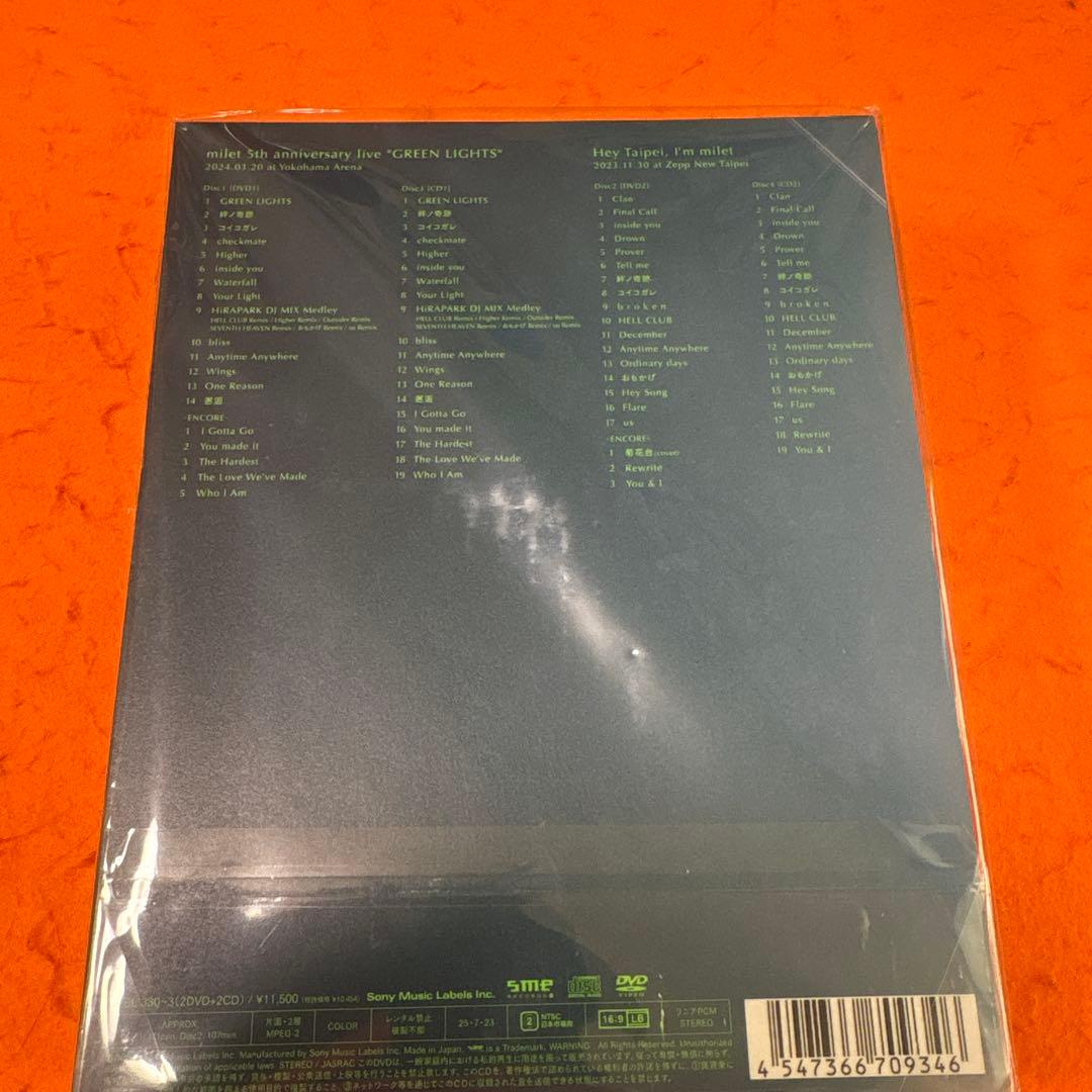 ミュージック milet/5th anniversary live\"\"GREEN LIGHT