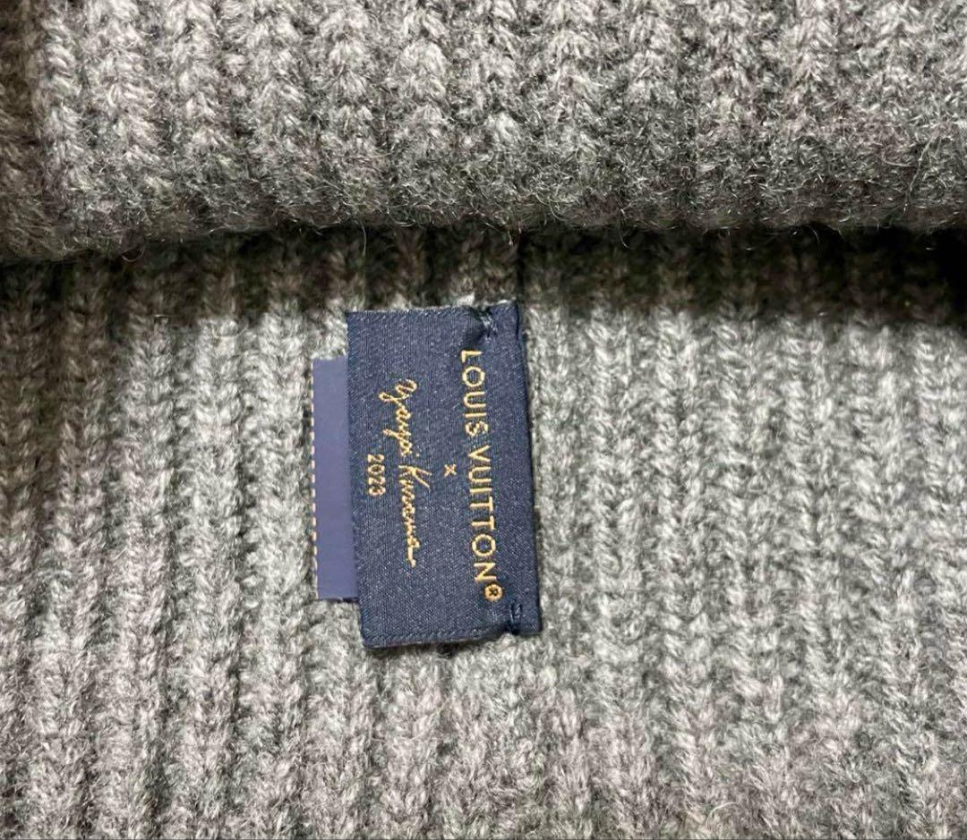 taka☆ルイ・ヴィトン ビーニー グレー ノモグラム　草間彌生コラボ