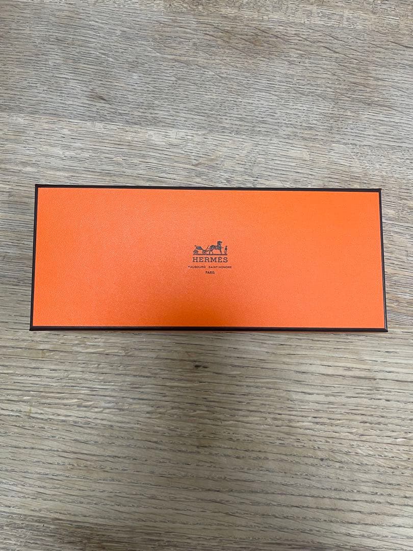 HERMES チェック柄タオルハンカチ