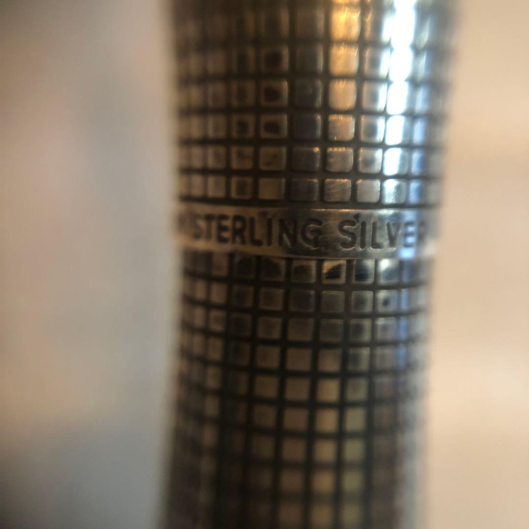 PILOT万年筆カスタム　18金ペン先　スターリングシルバー　1979年