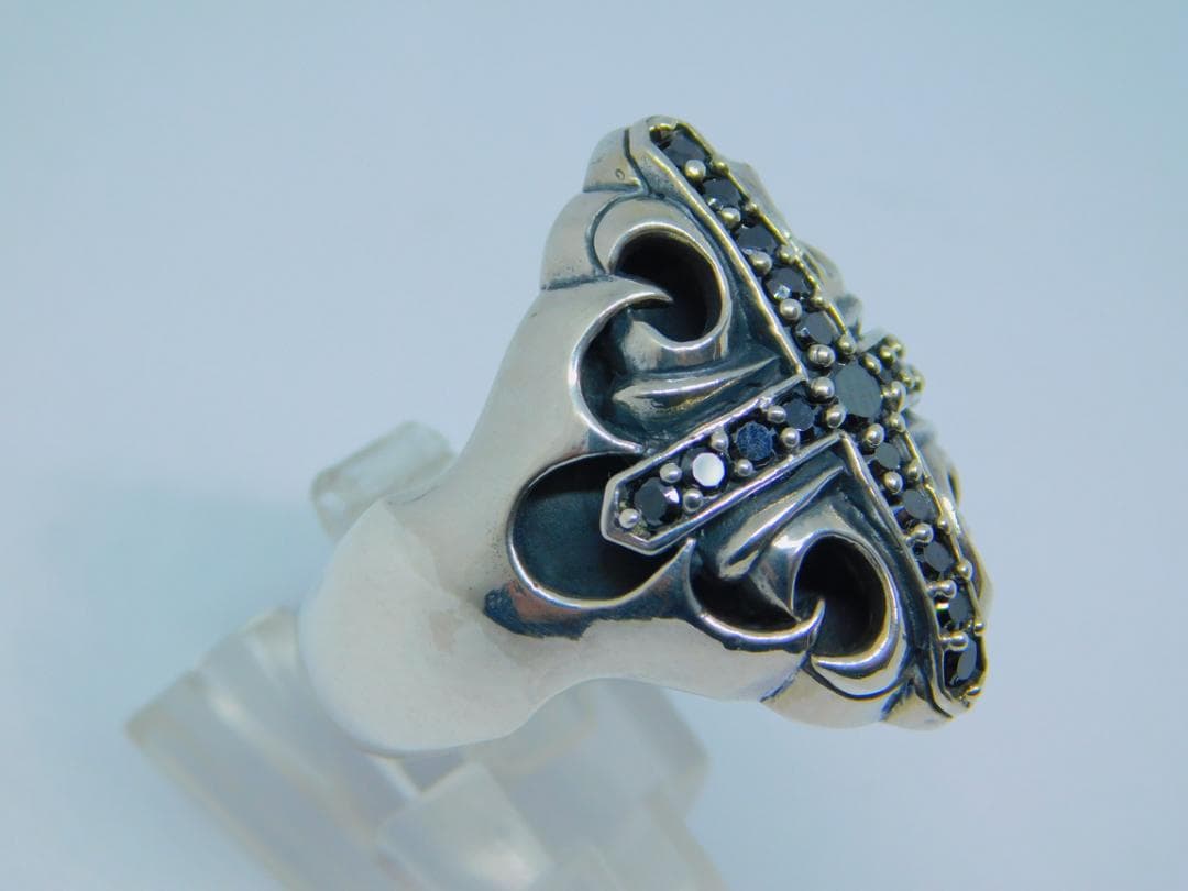 21号　新品　ナチュラルボーンアディクション　クロス　リング　指輪　ブラック