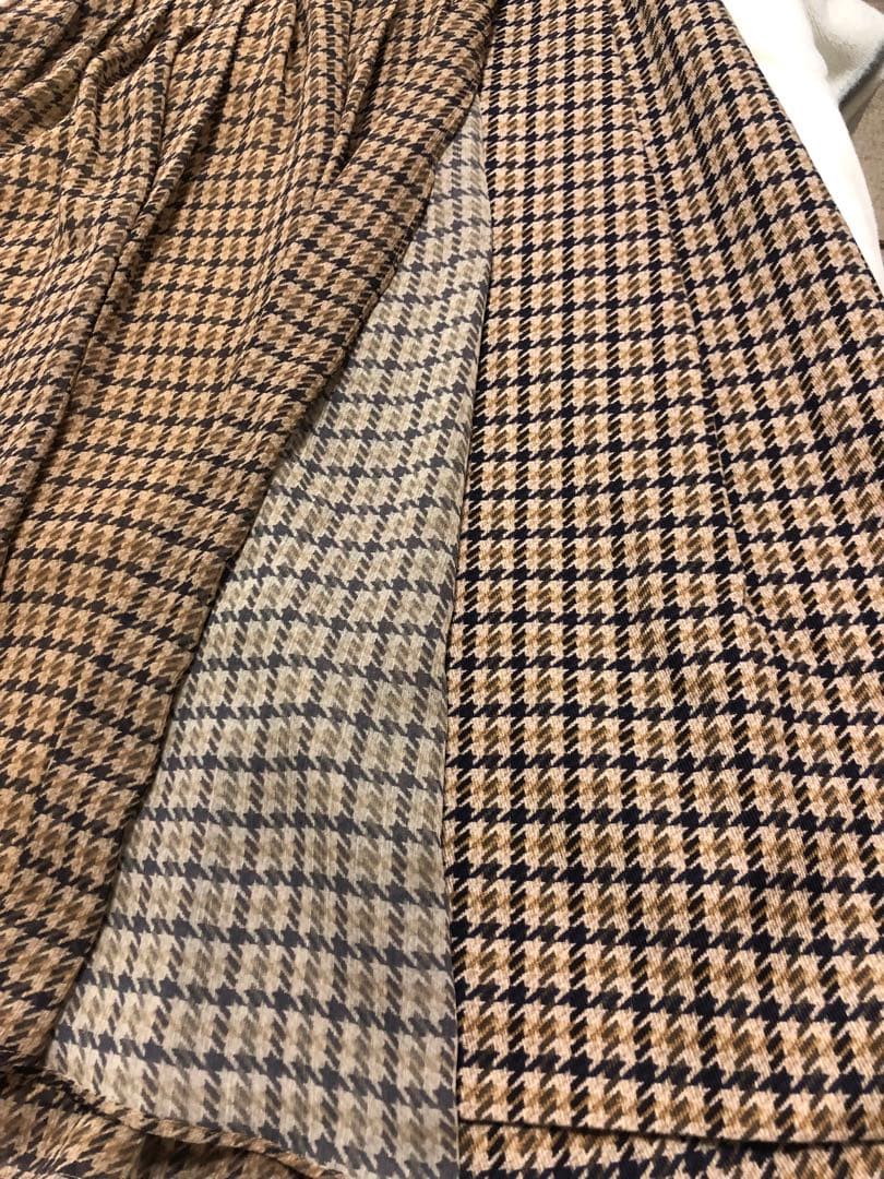 モラビトブラン　チェック　フレアスカート