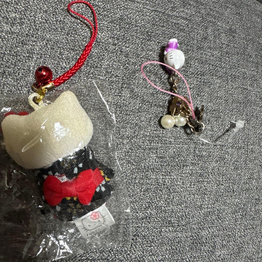 大量♡ハローキティご当地根付ストラップ　ファスナーストラップなど　まとめて60個