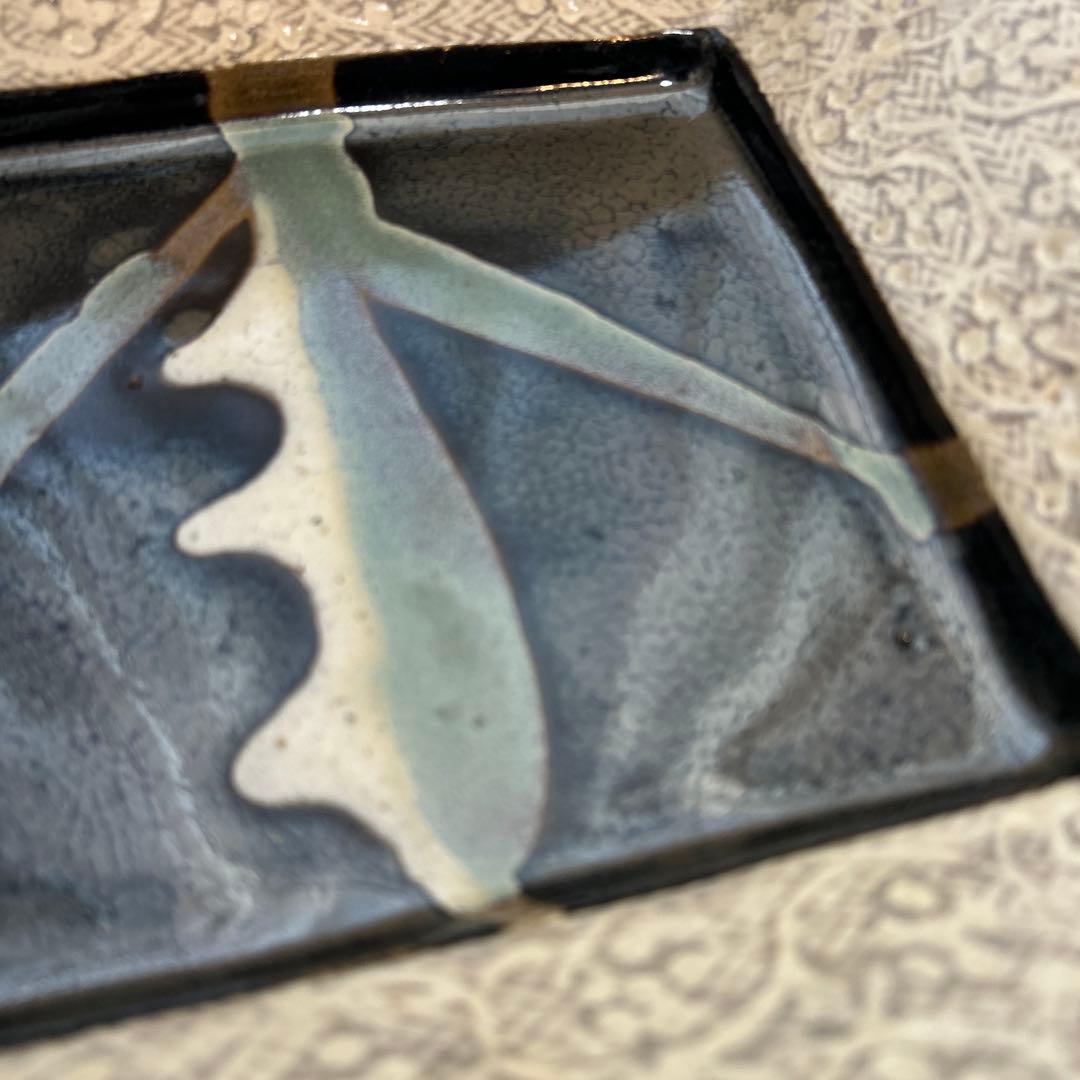 ◉本日限定◉島岡達三　象嵌　角皿　共箱付き