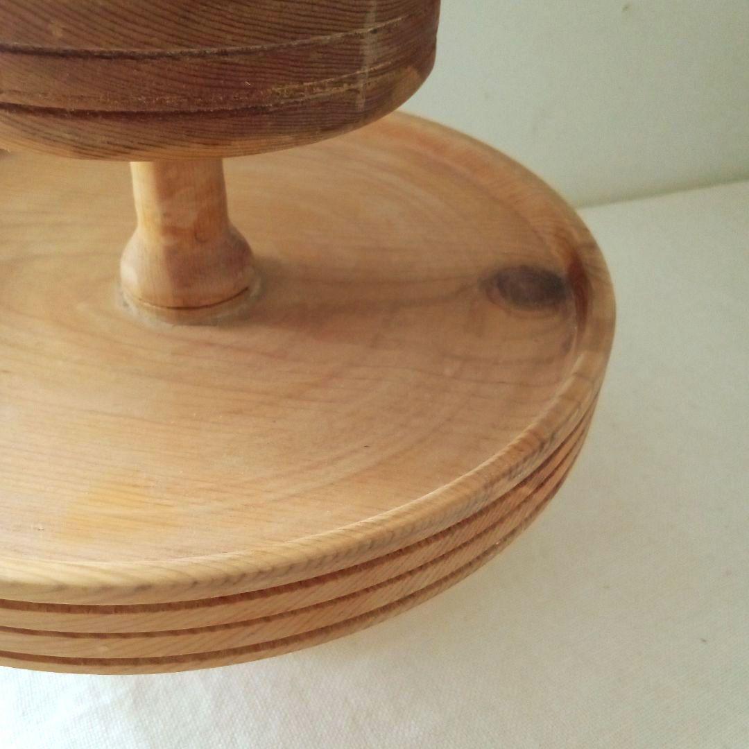 木製2段トレー スウェーデン ハンドメイド 北欧 ヴィンテージ
