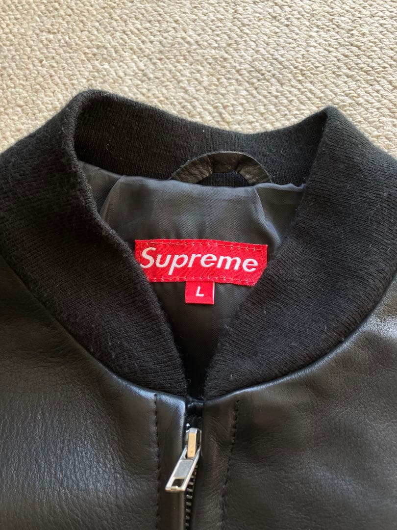 Supreme 初期 レザーライダースジャケット ブラック L