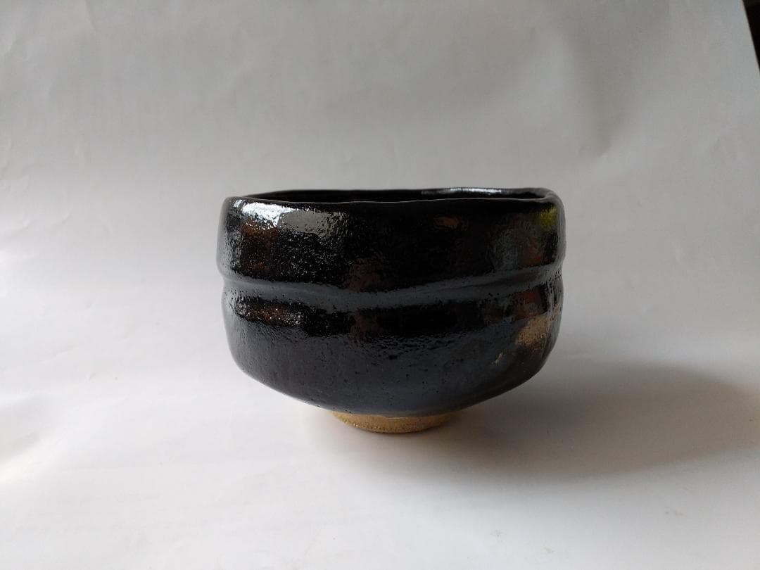 佐々木松楽 黒楽茶碗 前大徳 高橋悦道 書付 銘『 松籟 』 共布 共箱 新品