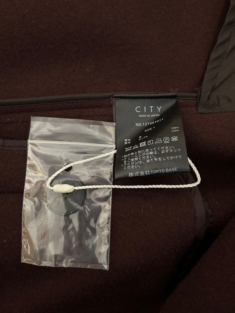 emmaさん、新品未使用！CITY ブラウン（ワインレッド ）チェスターコート
