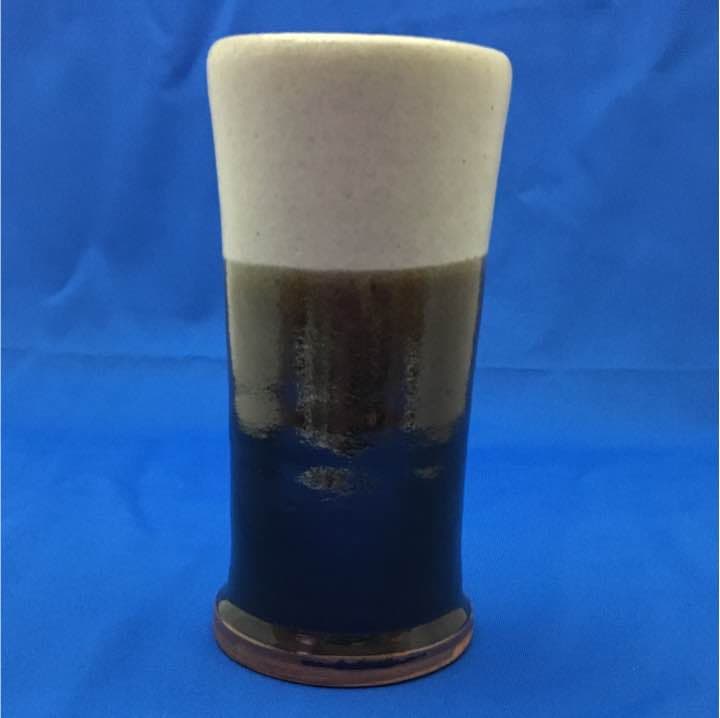 新品 未使用品 共箱あり 濱田晋作 掛合釉花生