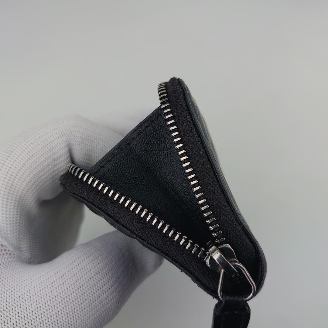 【美品】シャネル　カメリア　カードケース　L字ラウンドファスナー　1182