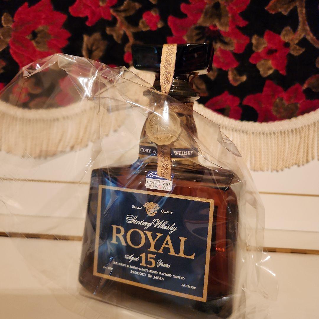 古酒 サントリーウイスキー  15年 グレンクアリングラス付き