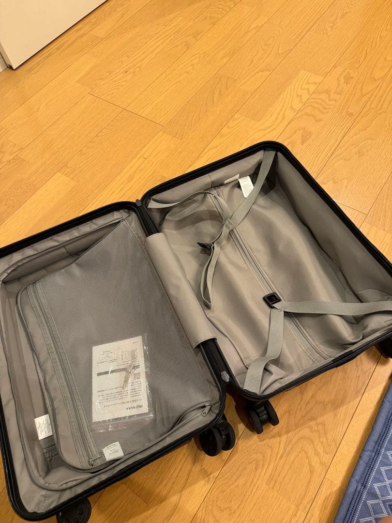 【無印良品】バーを自由に調節できる　ハードキャリーケース（36L） ネイビー