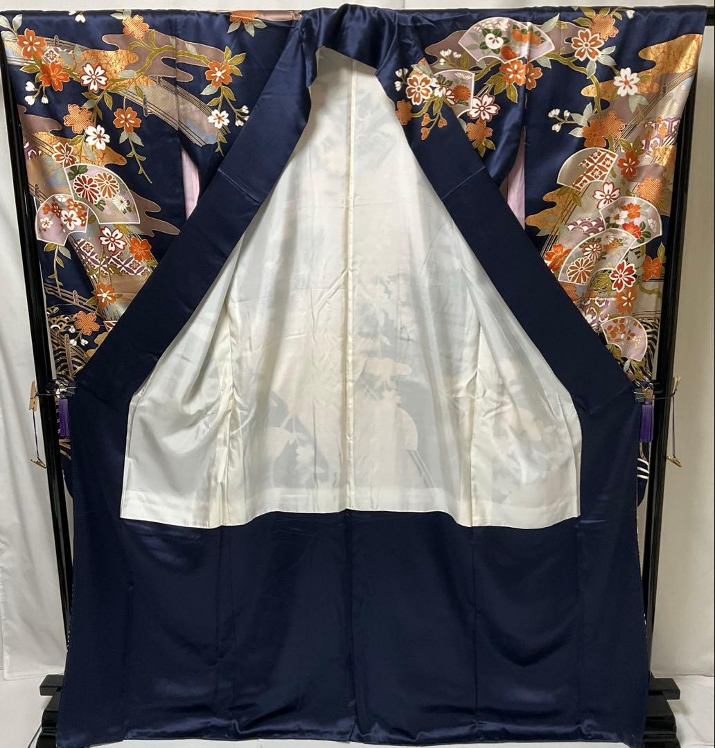 専用C989正絹　振袖　金彩　トールサイズ　極美品　着物