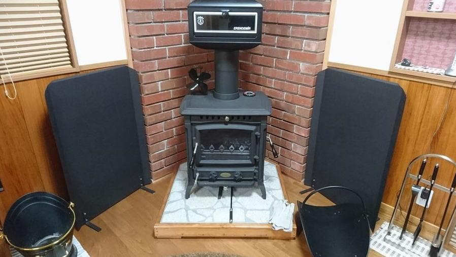 送料込　遮熱板　薪ストーブ　90ｃｍ　ストーブ　yumi's　ヒートシールド
