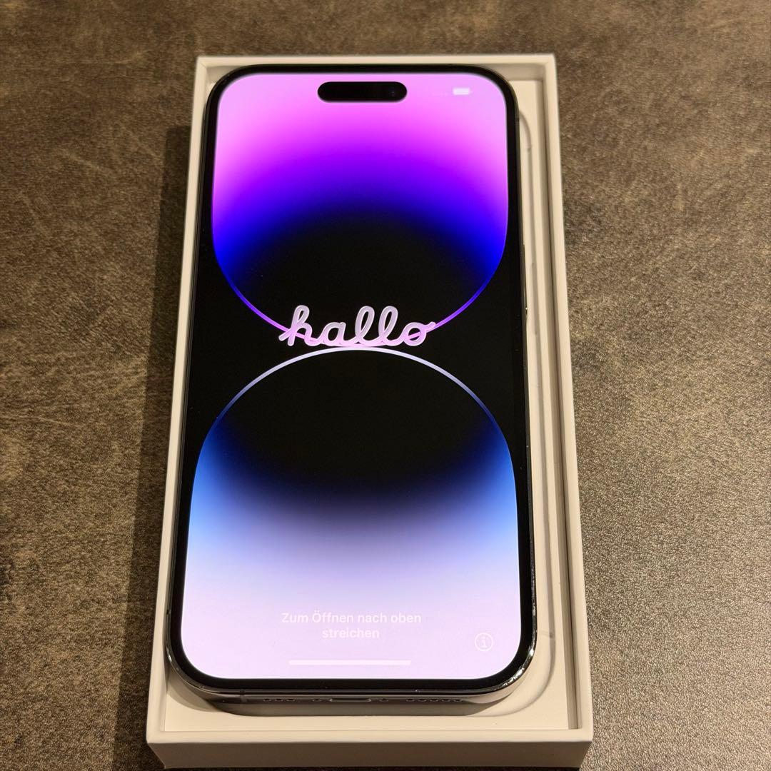 【超美品】Apple iPhone 14 Pro ディープパープル 本体