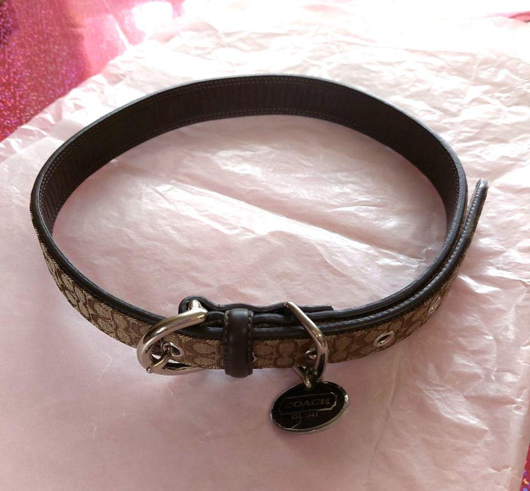 【新春セール！激レア!】COACH 大型犬用カラー&リード セット 未使用品