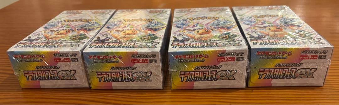 【即日発送】ポケモンカードゲーム テラスタルフェスEX シュリンク付　4BOX