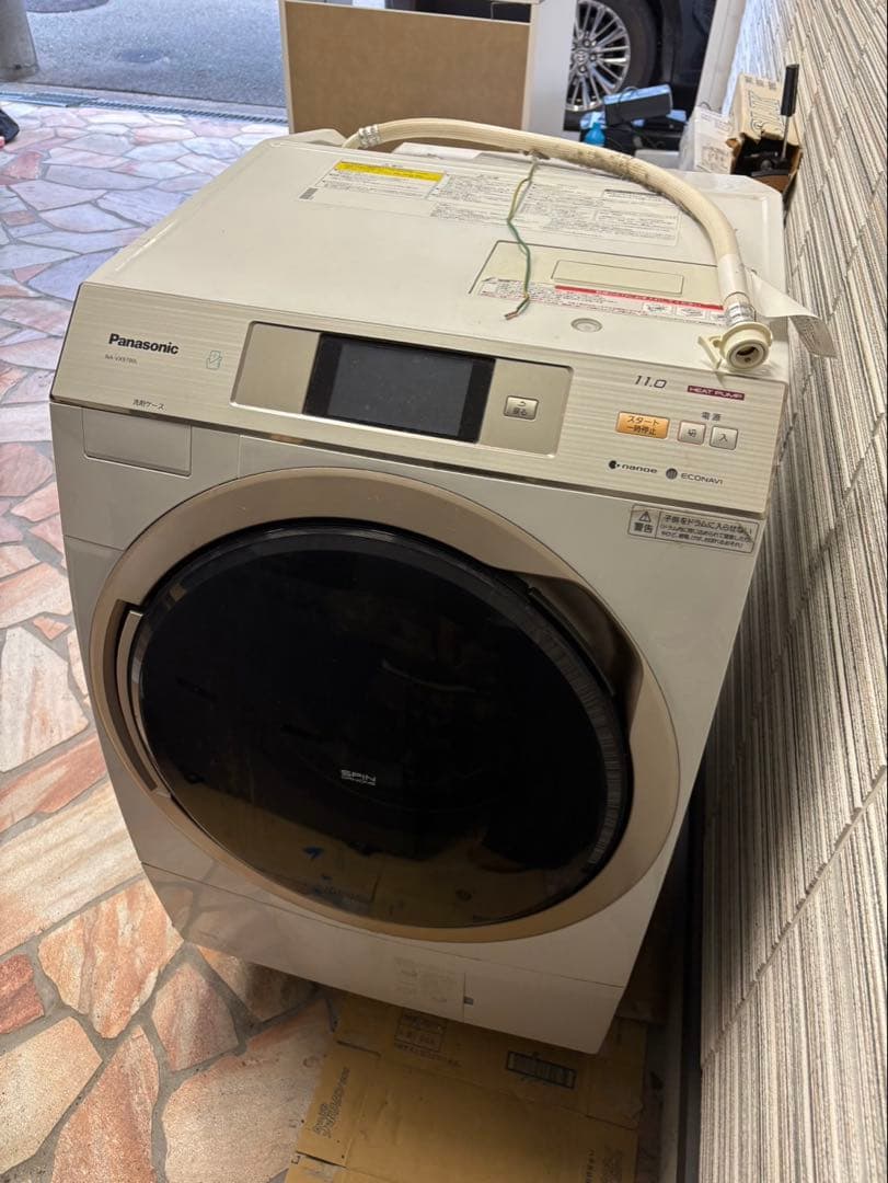 【引き取りのみ】Panasonic ドラム式洗濯機 本体 ホワイト