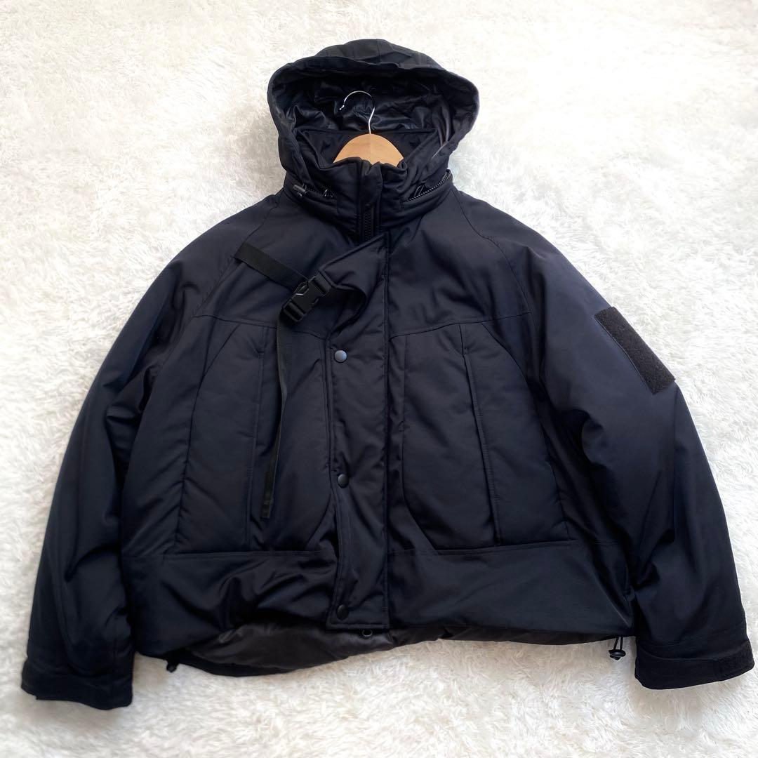 23AW AIVER イリディセントショートモンスターブルゾン　ブラック　M