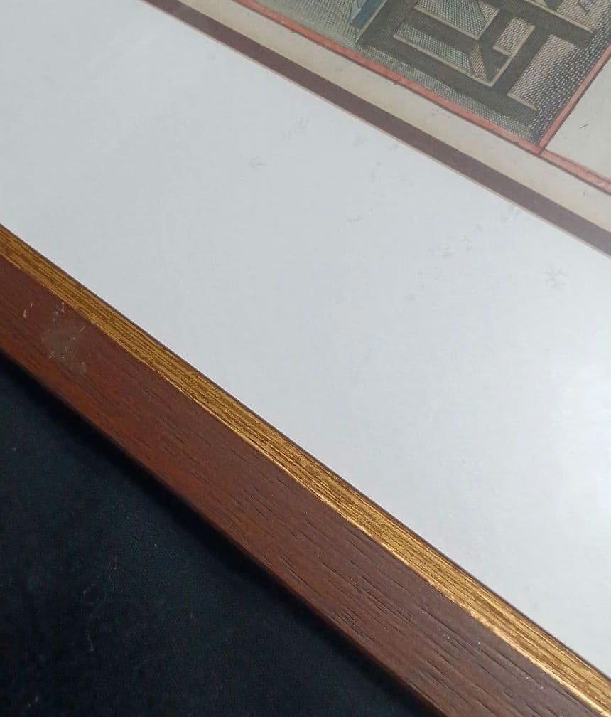 額装品　古典版画　18世紀　ディドロー　百科全書　「銅版印刷」　極美品