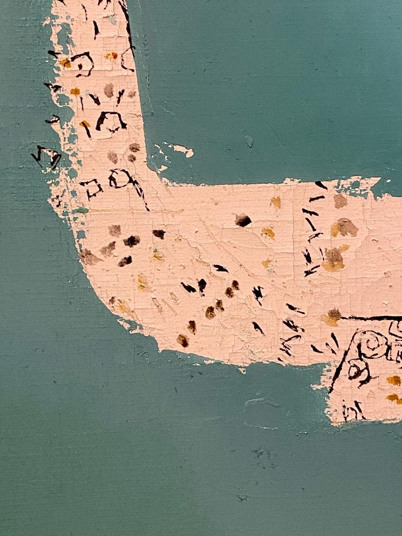 「真作」斎田武夫「青い鳥」油彩画　額装　サイン有り　F8号