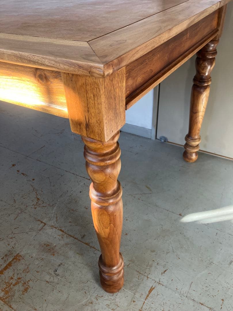 Ichino オールドチーク　ダイニングテーブル　無垢材