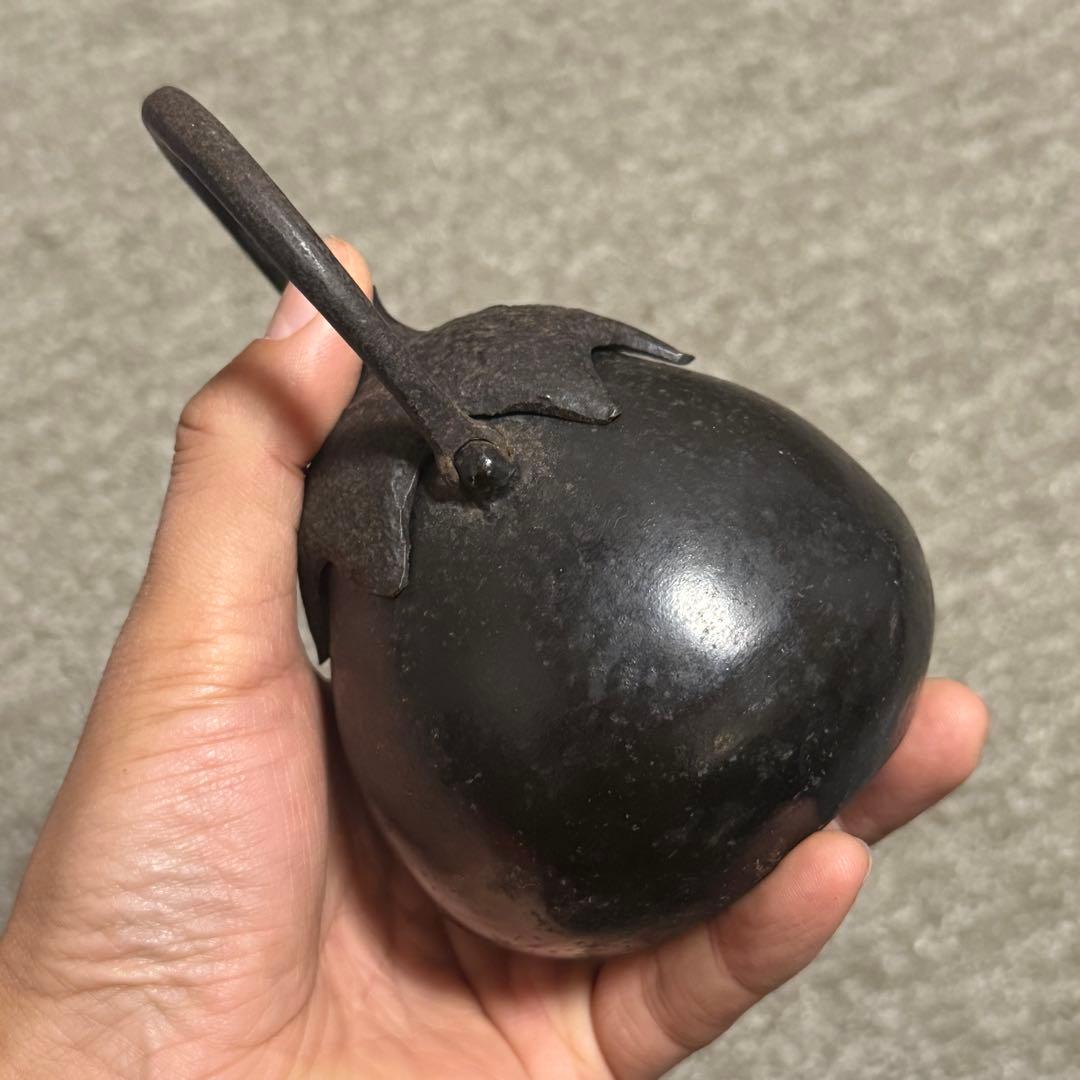 鉄瓶 なす 茄子型 急須 ミニ ナス 鉄器