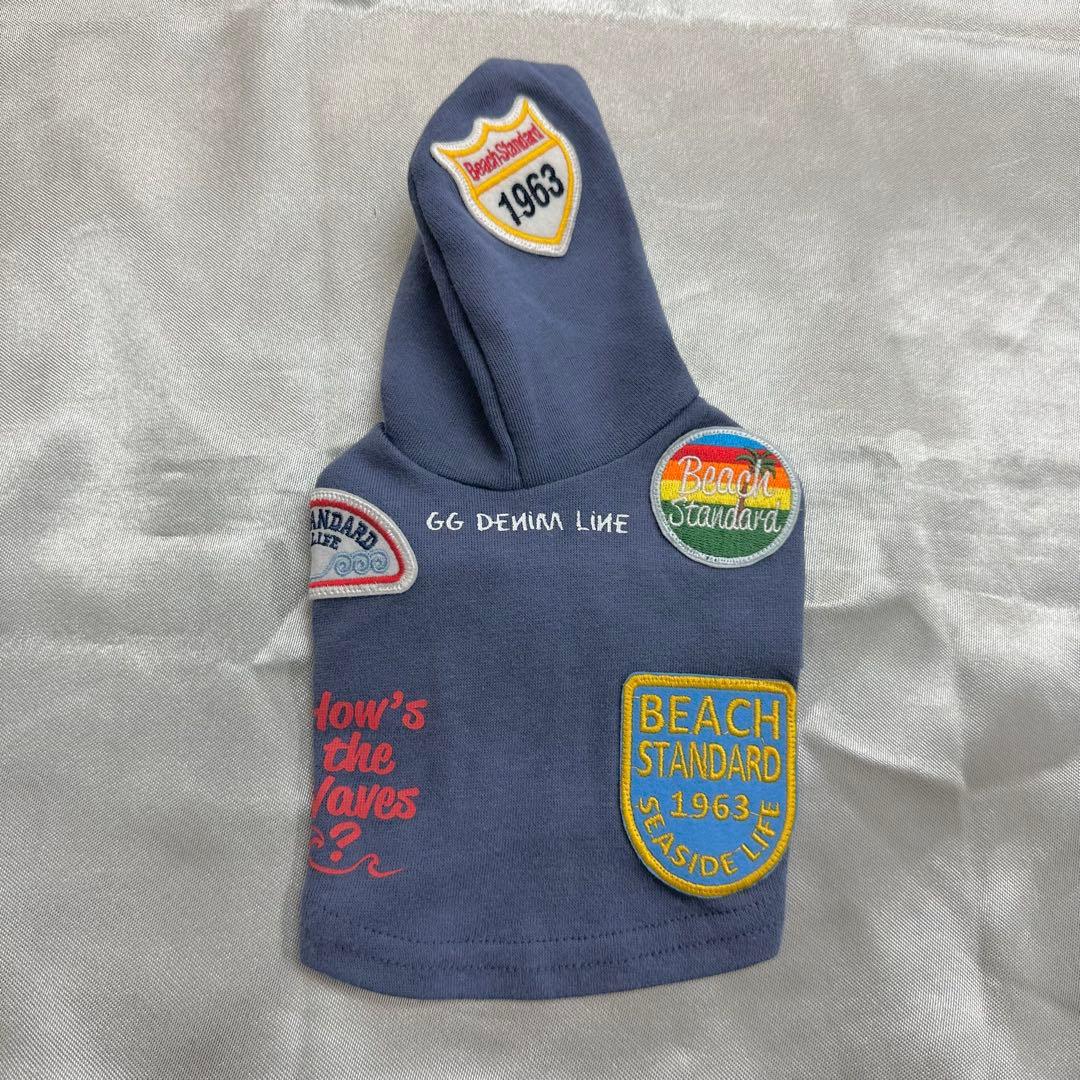 アトリエジジ GG DENIM LINE ワッペンパーカー ネイビー