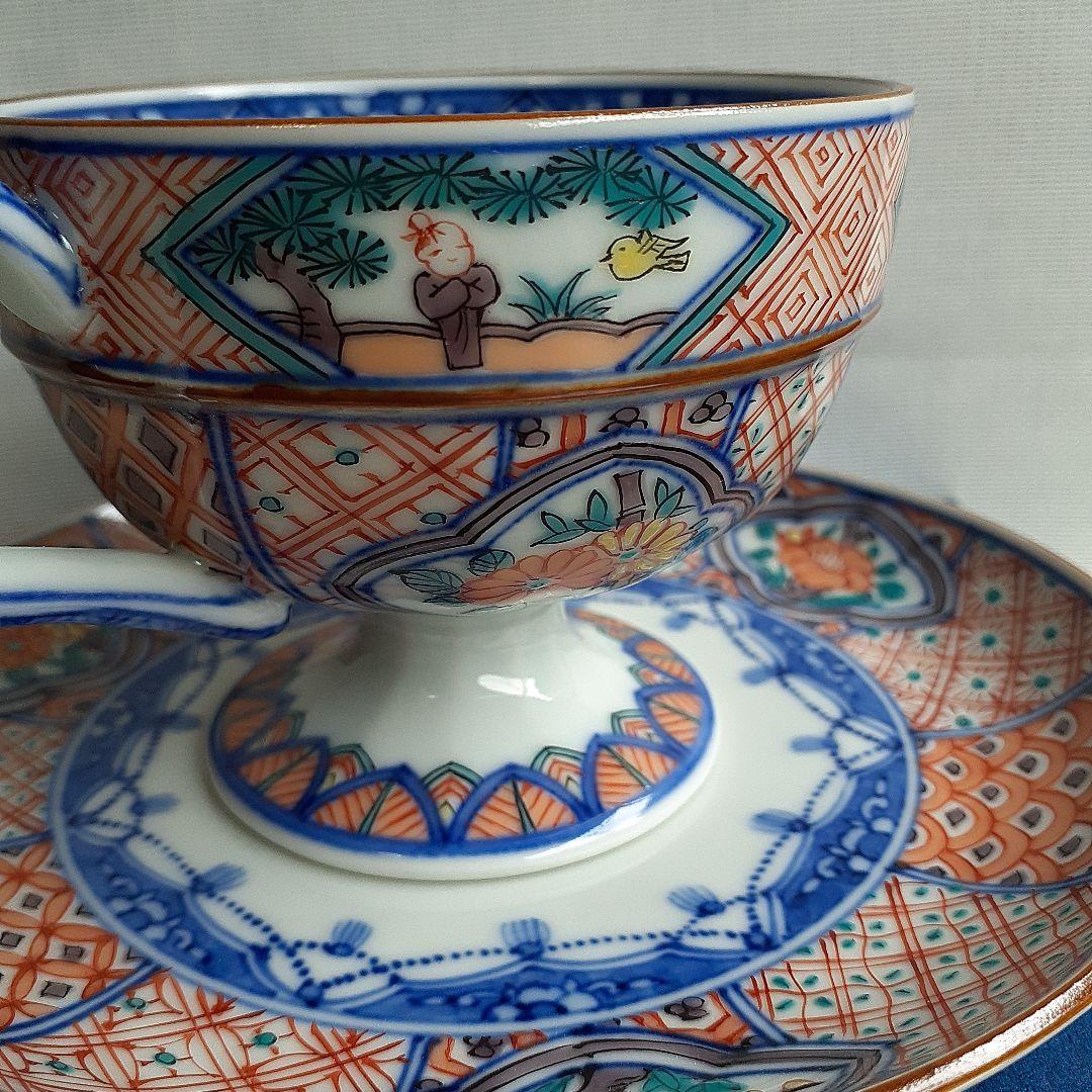 京焼　清水焼　昭阿弥　カップ&ソーサー