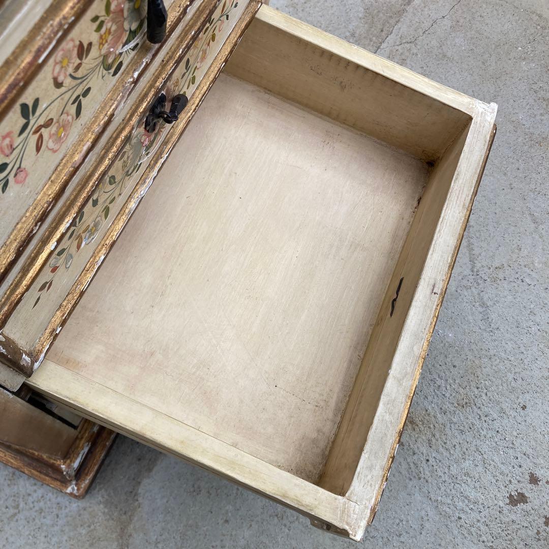 n*2様 西洋 古家具 チェスト 7段 花柄 イタリア製 アンティーク