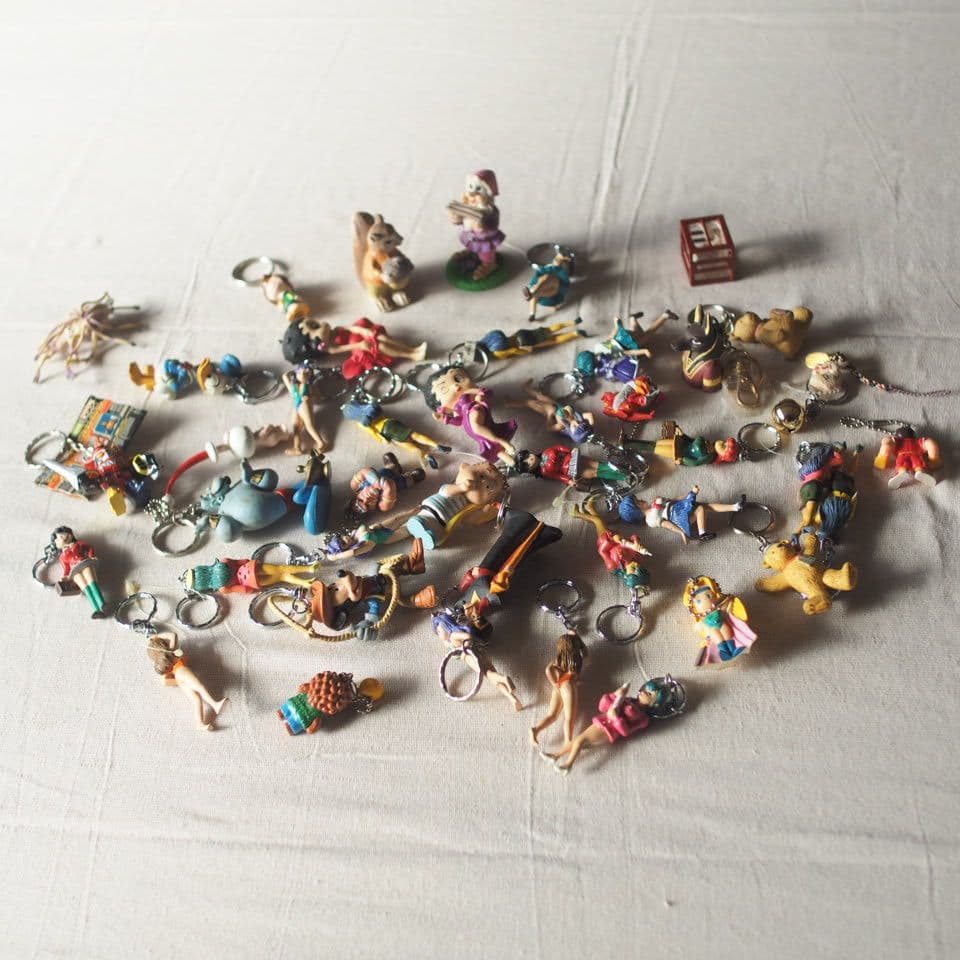 キャラクターキーホルダーセット多数 おもちゃ レトロ ディズニー他まとめて
