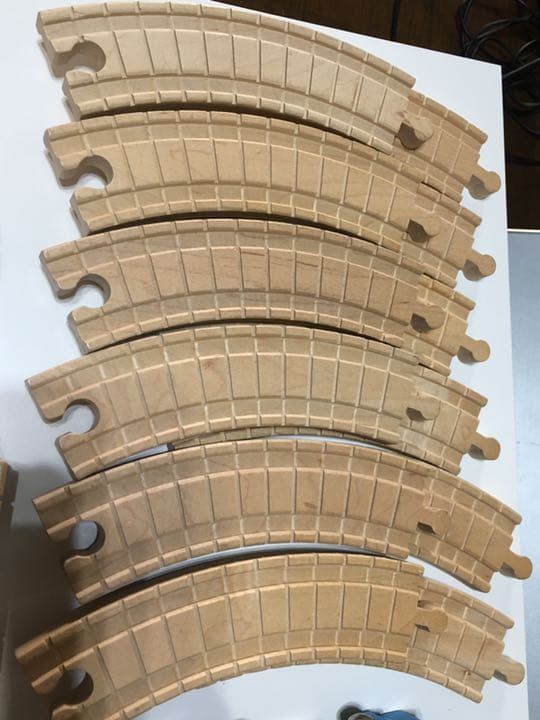 レア　溝アリ　Thomas 機関車トーマス　木製　レール　セット