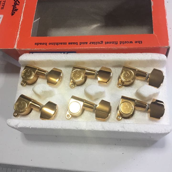 エレキギター用糸巻き(片側6 連/GOLD