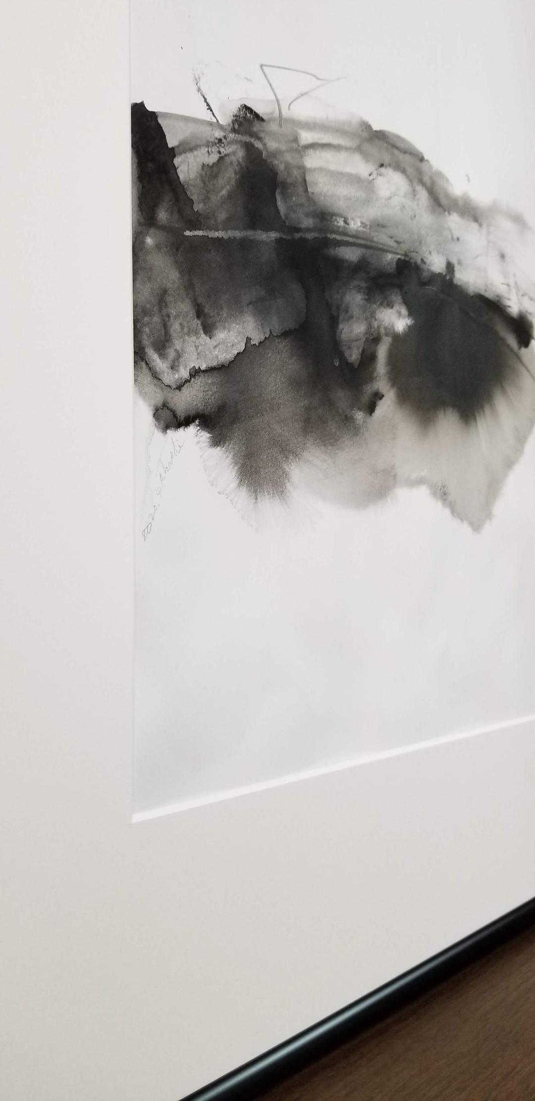 モノクロ絵画　抽象画　アート　B2サイズ　インテリア　モデルルーム