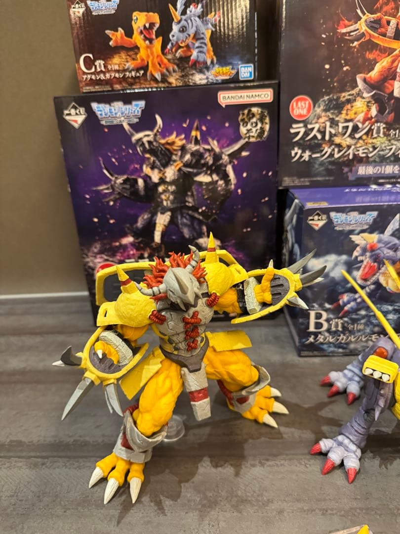 一番くじ デジモン 究極進化 魂豪示像 フィギュア 4体セット