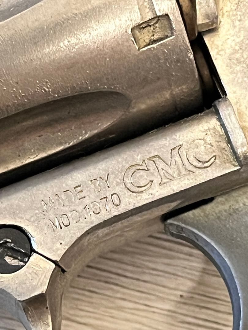CMC 金属製シルバーリボルバー モデルガン　ビンテージ