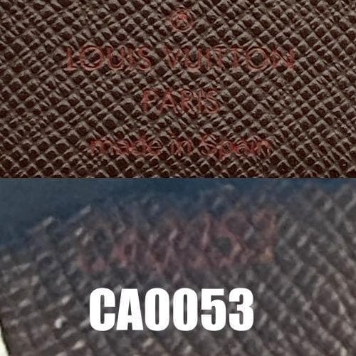 【美品】 ルイヴィトン ダミエ エベヌ コンパクトジップ 二つ折り財布