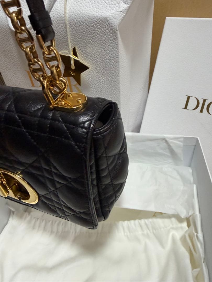 Dior caro ディオール カロ スモール ブラック ゴールド金具