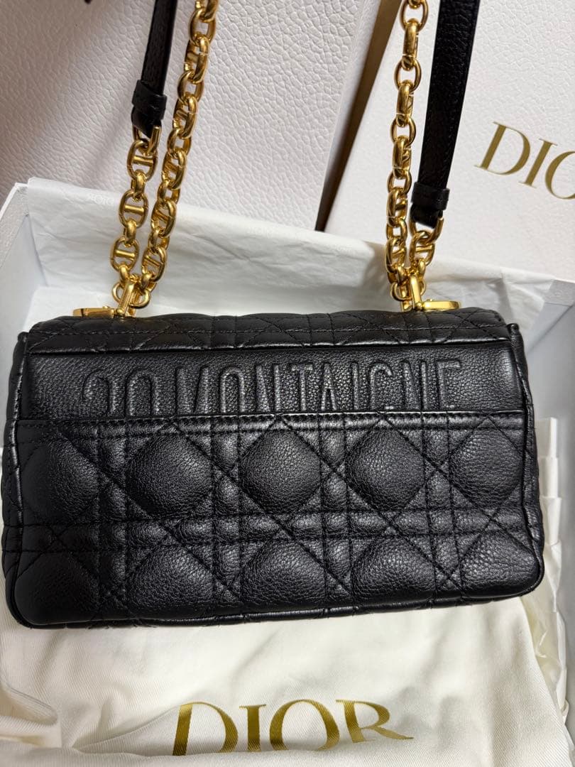 Dior caro ディオール カロ スモール ブラック ゴールド金具