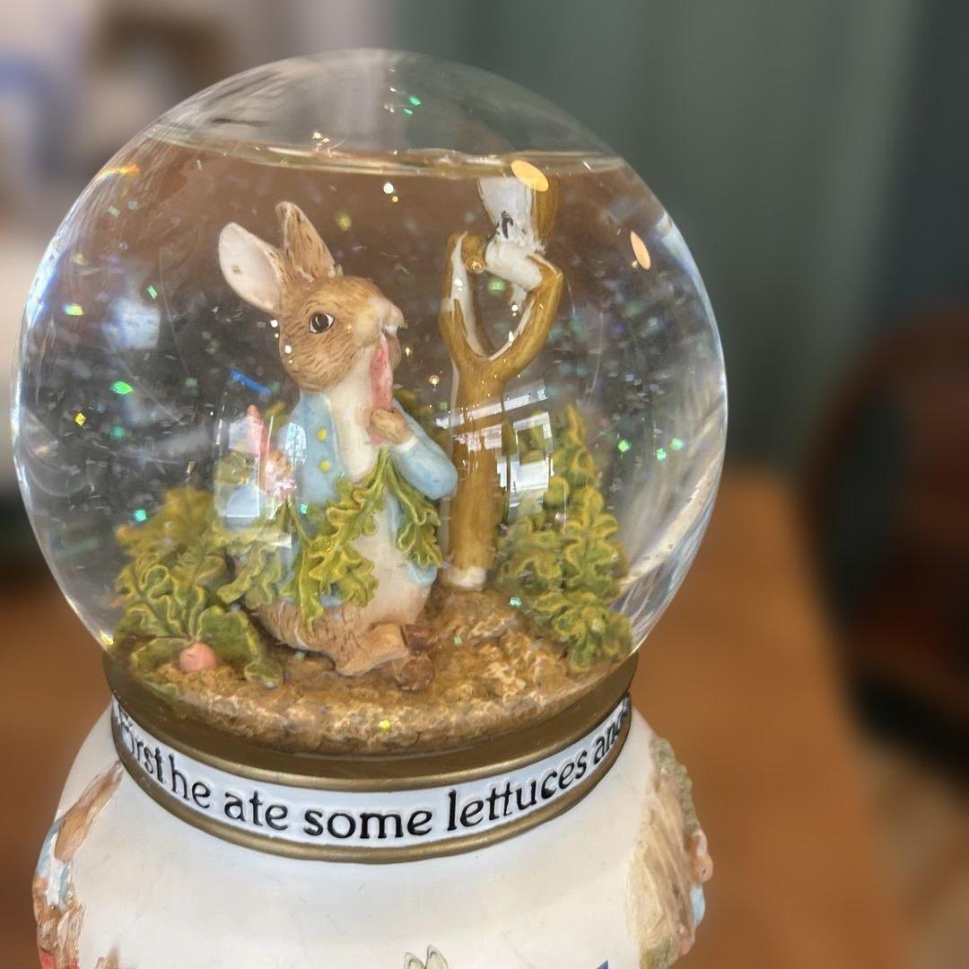 希少　ピーターラビット　スノードーム　オルゴール
