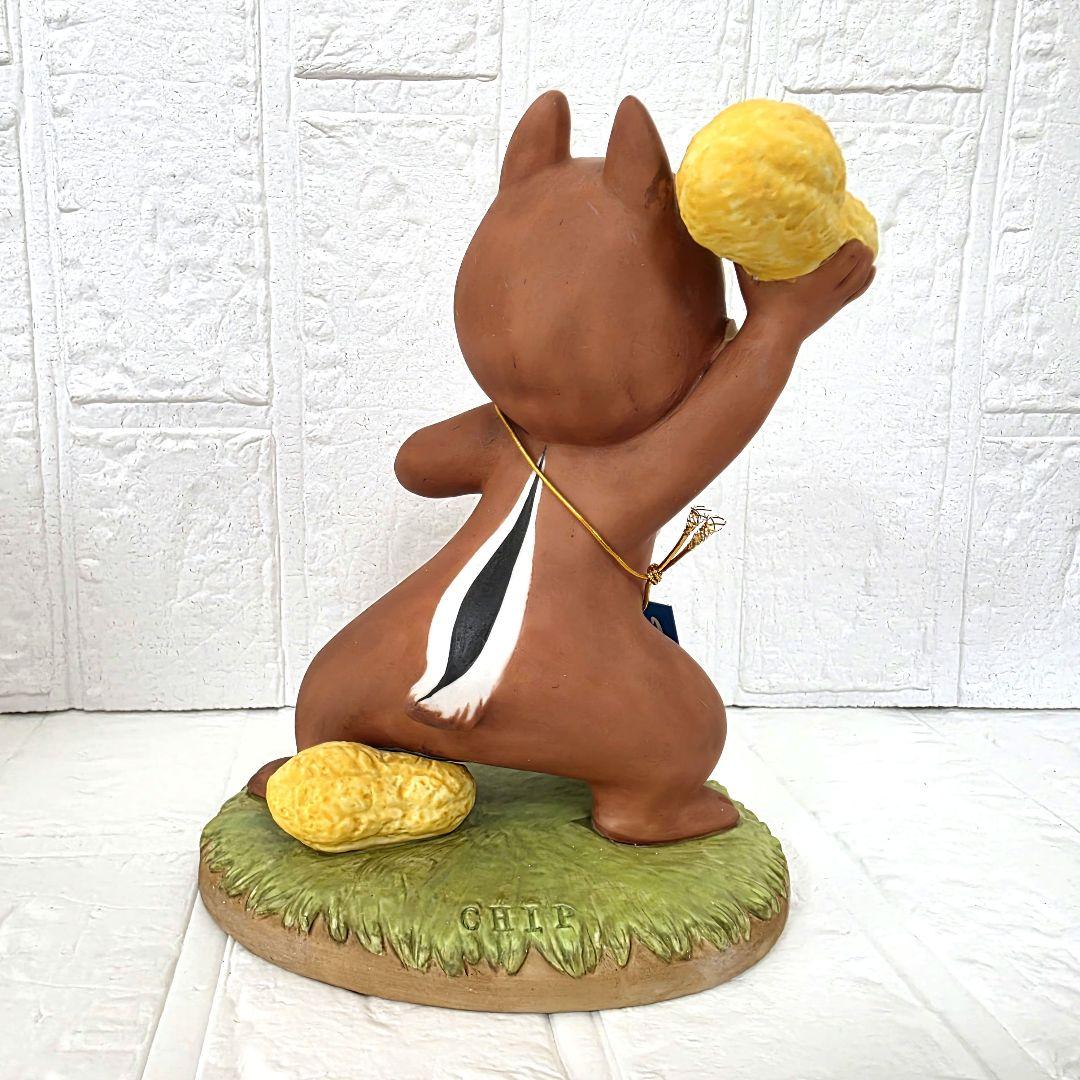 【チップ＆デール】チップ　加藤工芸　ガーデンスタチュー　箱あり　未使用　希少