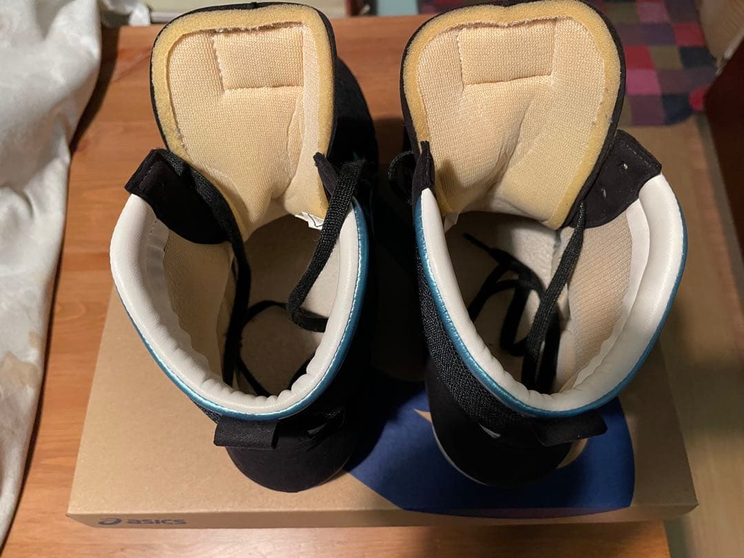 asics ボクシングシューズ　27.5廃盤モデル　ブラック×アイスブルー