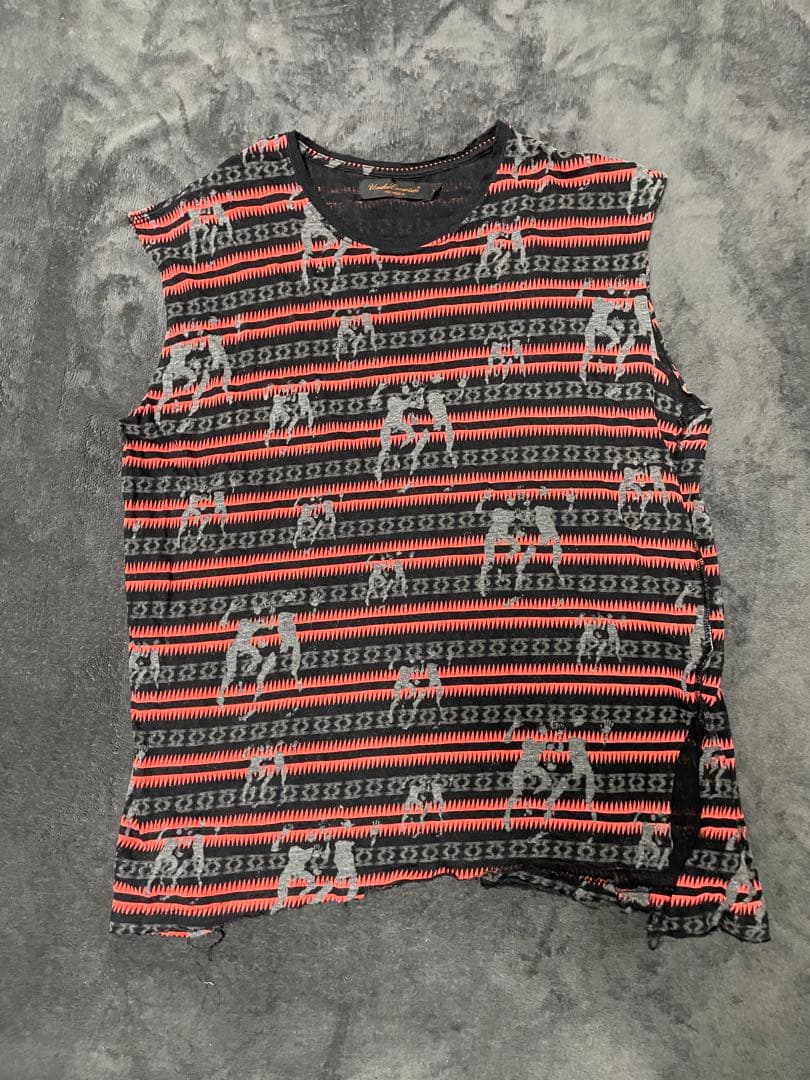 UNDERCOVER SCAB期 ノースリーブ 総柄 カットソー