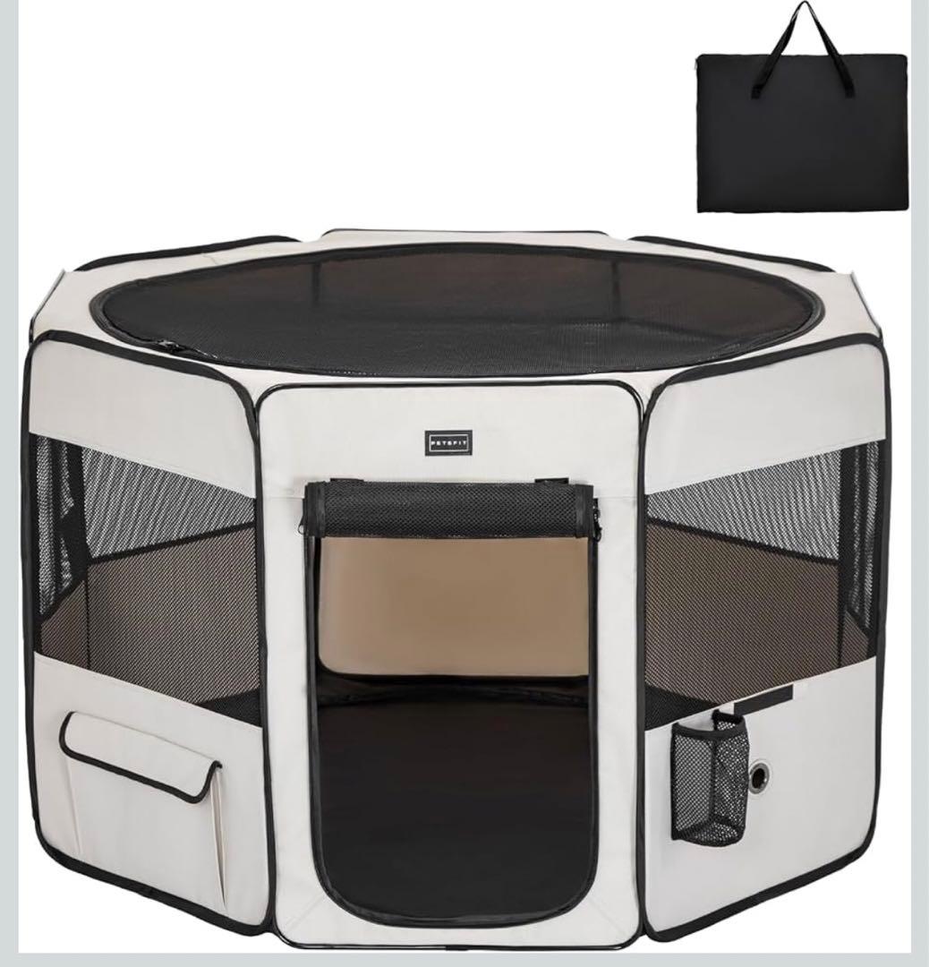 Petsfit 犬 サークル ペットサークル 八角形 ドッグハウス 猫ハウス M